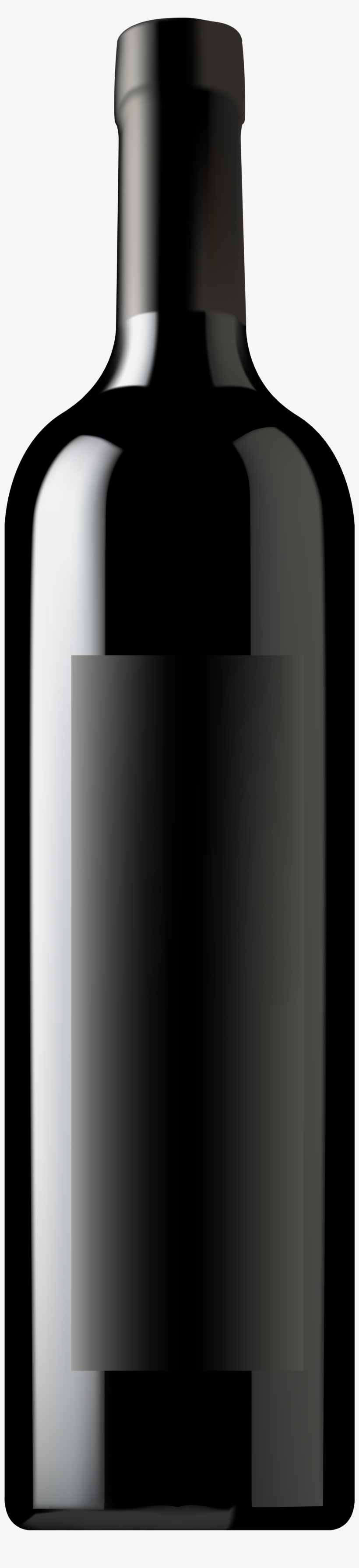 Black Wine Bottle Png, transparent png #691129