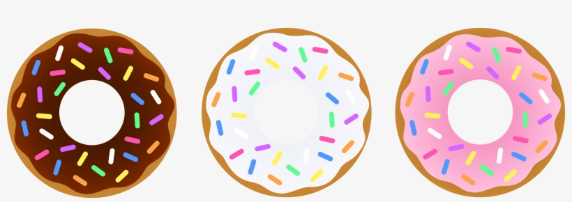 Drawn Doughnut Sprinkle Clipart - Transparent Background Donut Clipart, transparent png #691175