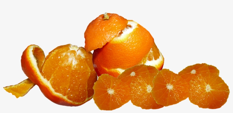 Fruit, Tangerines, Citrus, Peeled, Sliced, Nutrition - Citreae, transparent png #691542