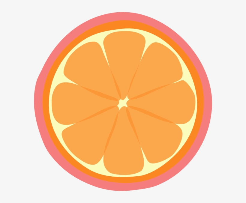 Orange Slice Fruit Seamless Pattern - Clip Art, transparent png #691567