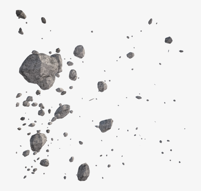 Stone Rock Rubble Gravel Explosion Ftestickers - Rubble Png, transparent png #691874