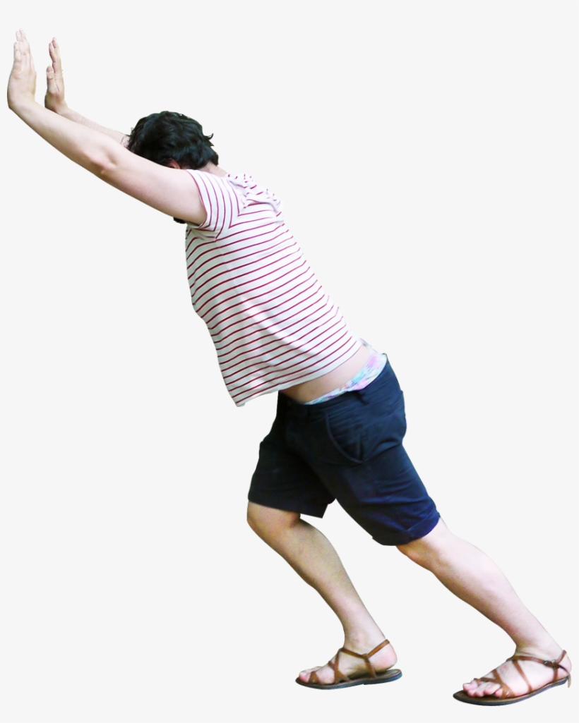 I Pushing Rock Png Image - Person Pushing Png, transparent png #691916