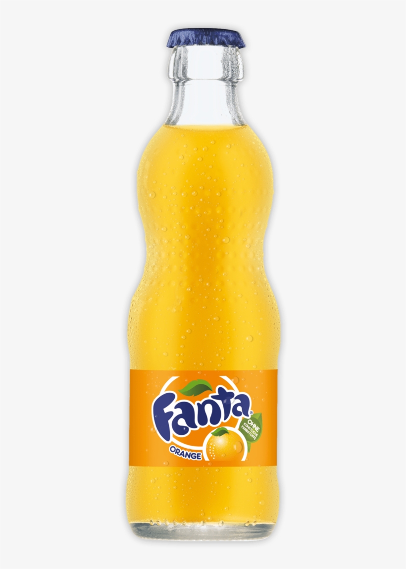 Fanta Glass Bottle Png Download - Fanta, transparent png #692366