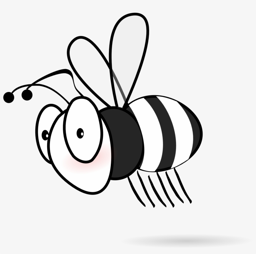 Bee Black And White Bee Clipart Black And White Hostted - Bee Clipart Black And White, transparent png #692527