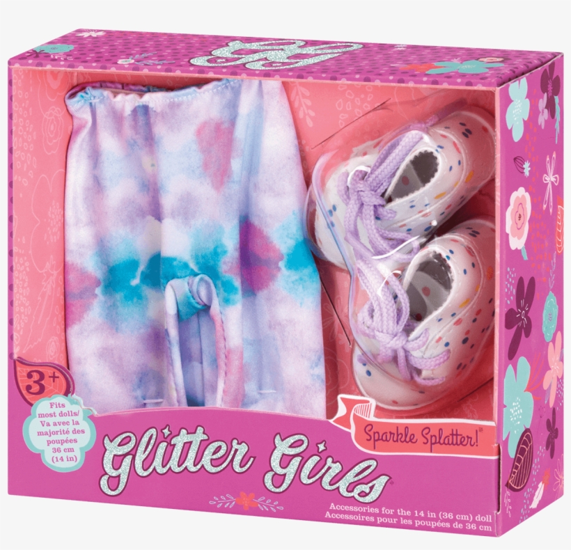 Sparkle Splatter 14 Inch Doll Blue Leggings And Paint - Leggings, transparent png #692786