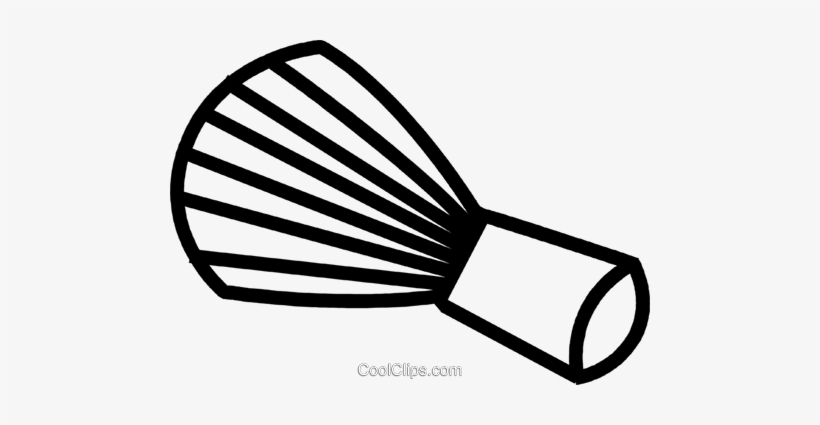 Makeup Brush Royalty Free Vector Clip Art Illustration - Clipart Brush Makeup Png, transparent png #692810