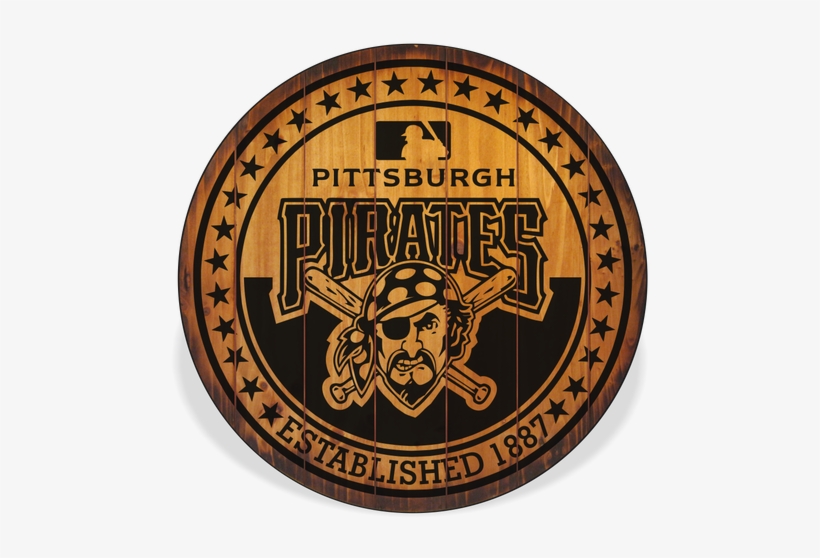 Pittsburgh Pirates Barrel Top Sign - Pittsburgh Pirates Official 11"x11" Car Magnet, transparent png #692840