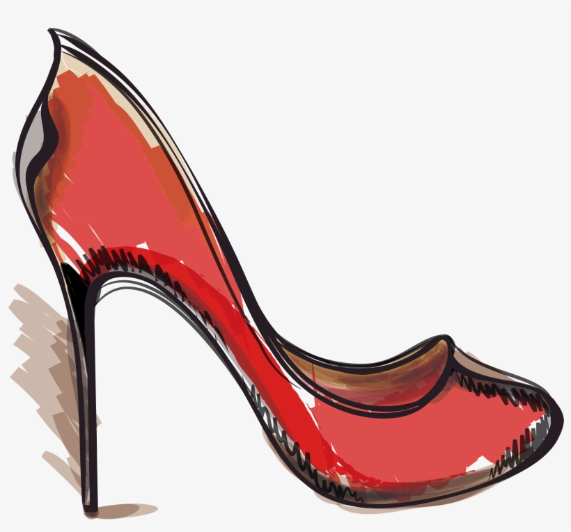High Heeled Footwear Red Absatz Shoe - High-heeled Shoe, transparent png #693212