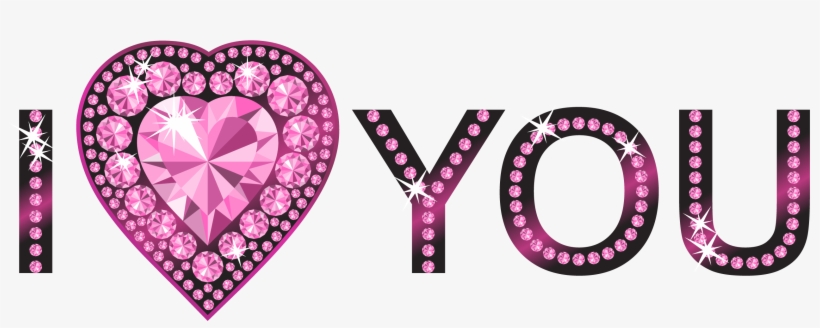 I Love You Diamond Design Png - Love You Png, transparent png #693585