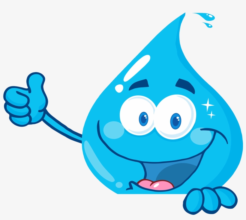 Clipart Library Stock Droplet Clipart - Smiling Water Drop, transparent png #693918