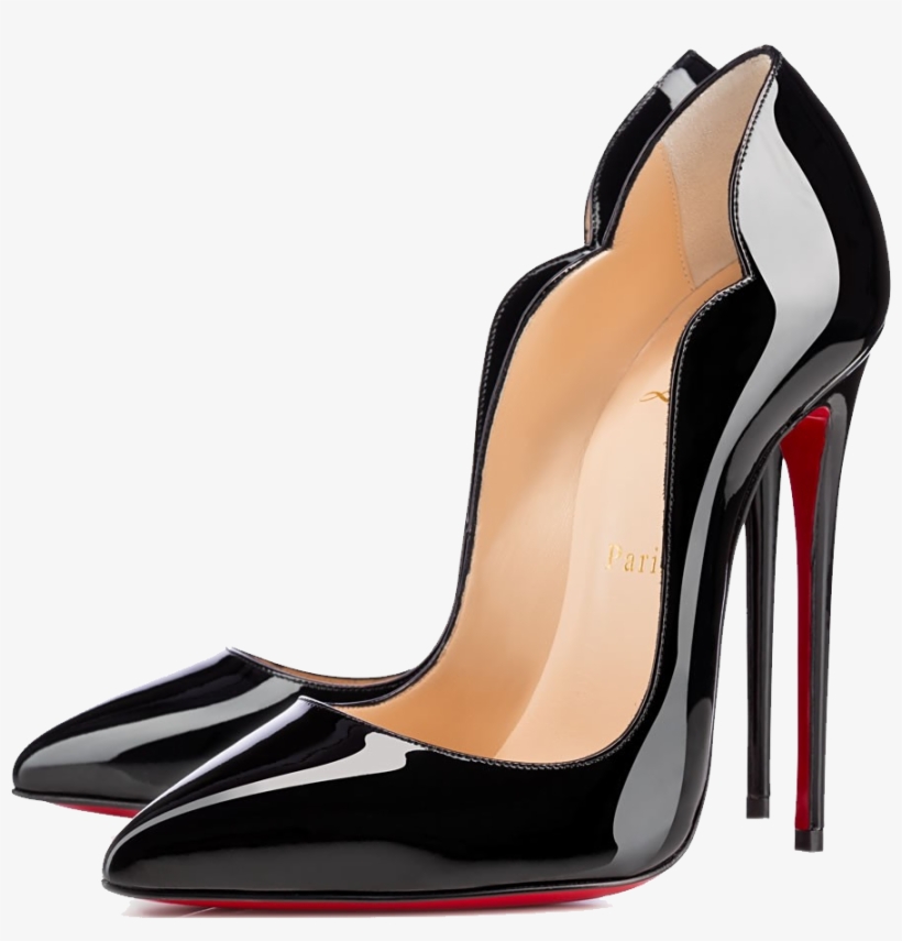 Black Louboutin Lady's Png Image - Louboutin Png, transparent png #693987