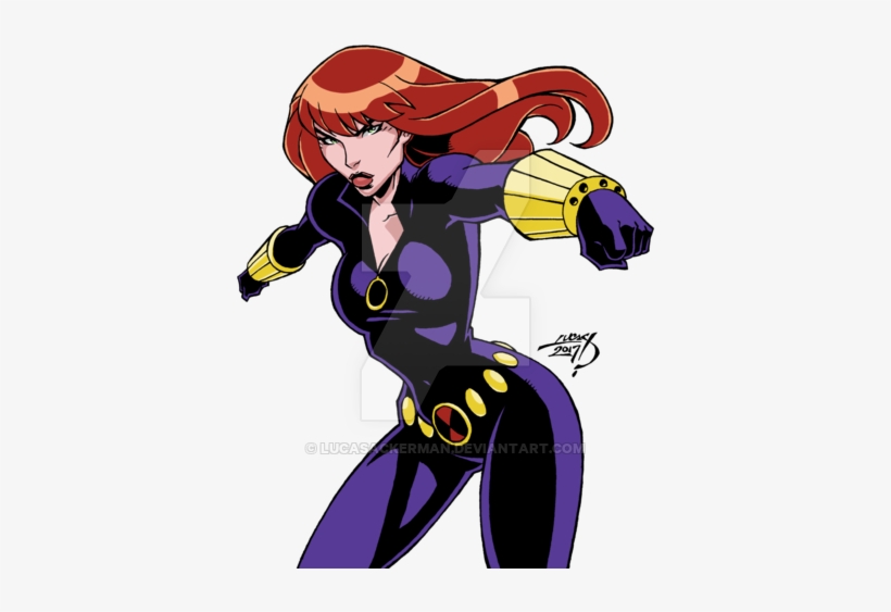 Black Widow 2017 Colored By Lucasackerman - Earth's Mightiest Heroes Black Widow Png, transparent png #694442