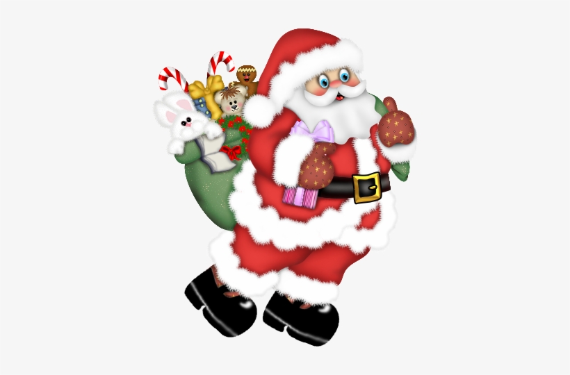 Walking Santa Claus Png Clipart - Santa Claus Png, transparent png #694974