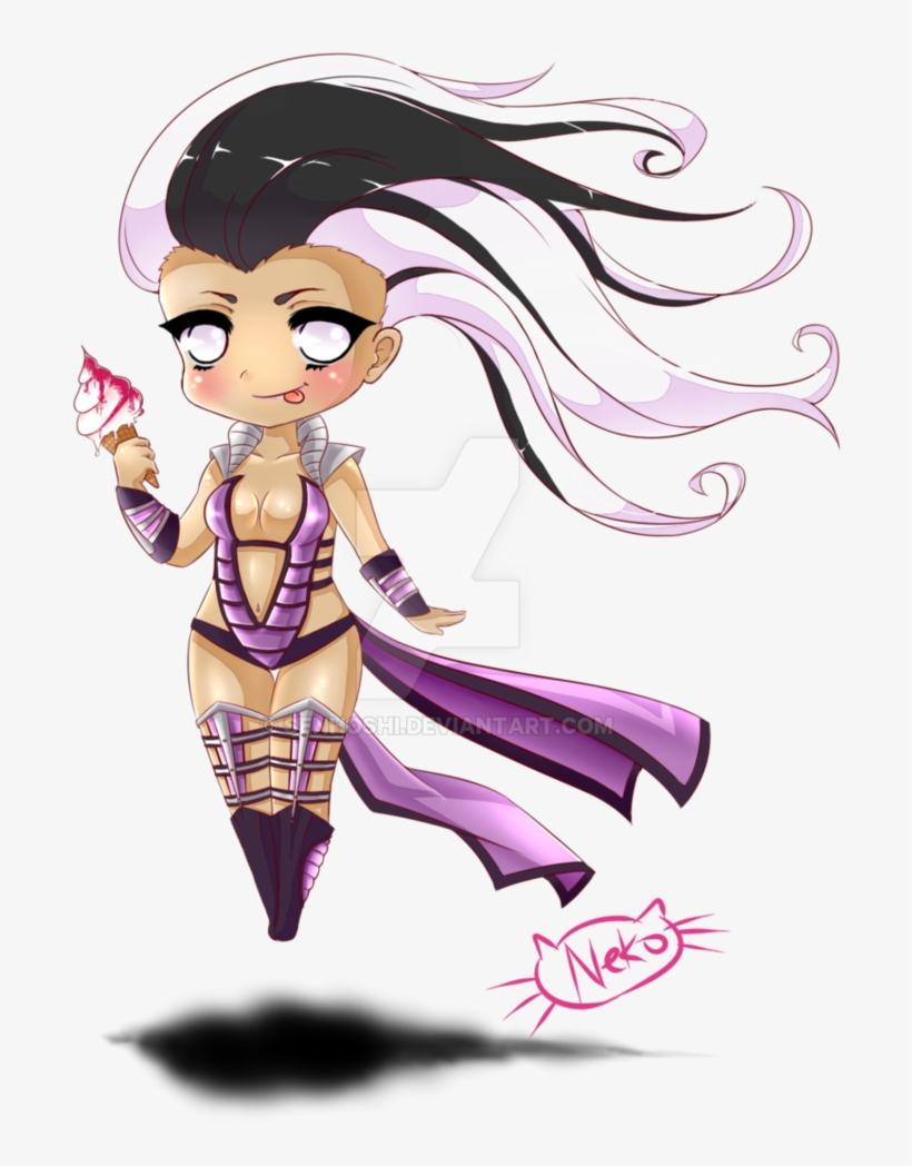 Sindel From Mortal Kombat By Senhoshi On Deviantart - Dibujos De Mortal Kombat De Chibi, transparent png #695147