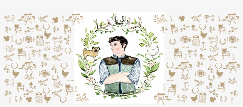 Pattern Watercolor Portrait - Motif, transparent png #695440
