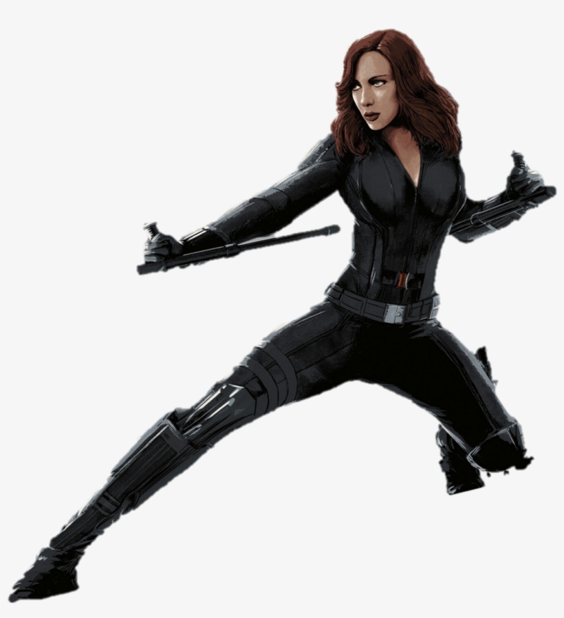 Marvel Black Widow Png - Black Widow Civil War Png, transparent png #695579