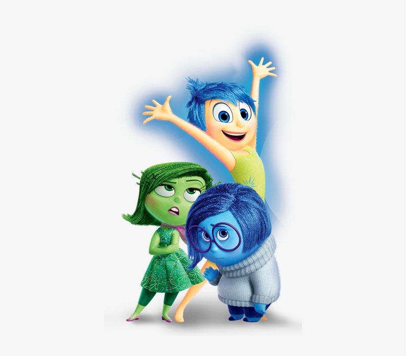 Joy, Disgust & Sadness - Inside Out Dvd, transparent png #695998