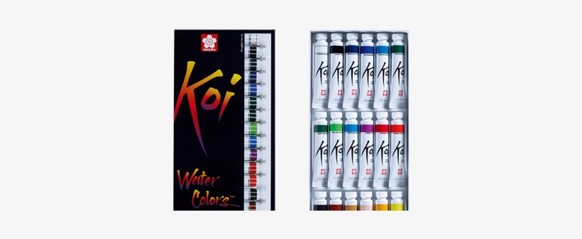Semi Transparent Water Colors In 12ml Laminated Tube - Koi Watercolor Tubes 18, transparent png #696283