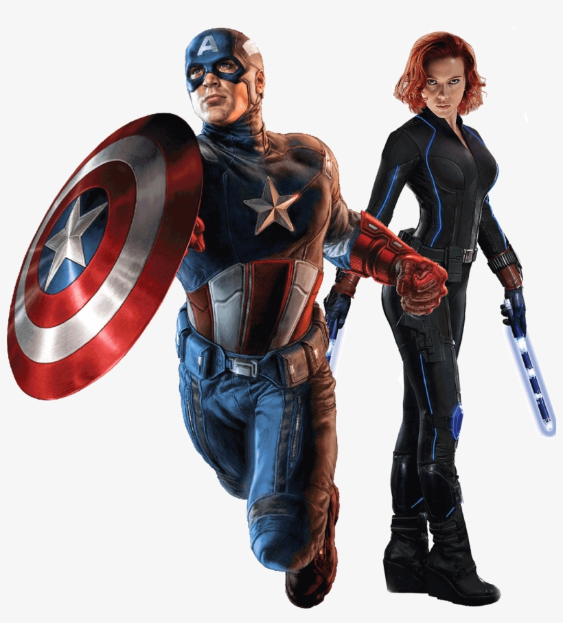 Captain America Black Widow Png - Chris Evans As Captain America Comics, transparent png #696334