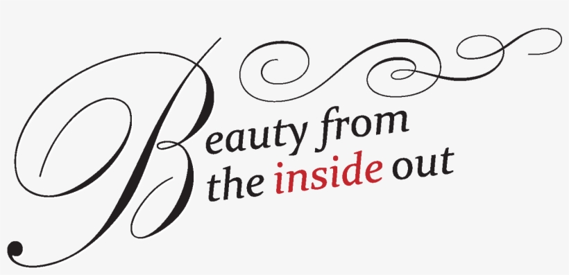 Beauty From The Inside Out - Calligraphy, transparent png #696464