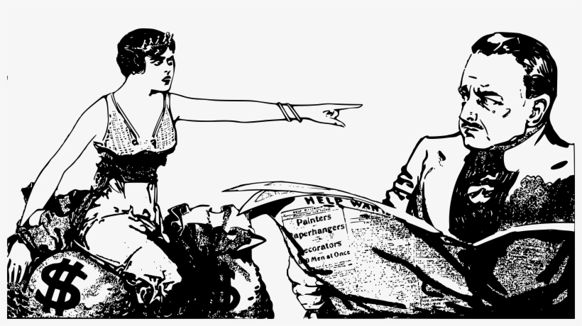 Money Bags Lady Png Free Download - Cartoon, transparent png #697007