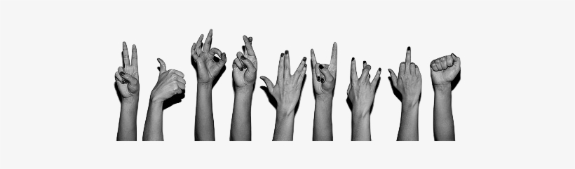 Hands Myphotos Transparent Hand Signs - Peace Love Fuck You, transparent png #697142