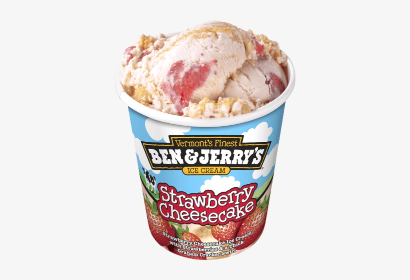 Ben & Jerry's Strawberry Cheesecake - Ben And Jerrys Strawberry, transparent png #697483