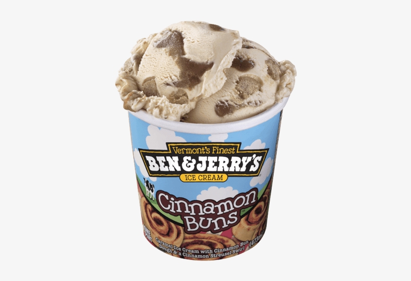 Ben & Jerry's Cinnamon Buns - Ben And Jerry's Non Dairy Cinnamon Bun, transparent png #697603