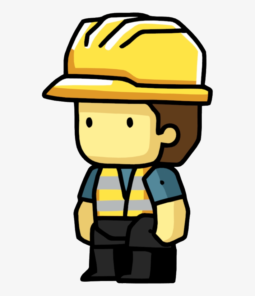 Construction Worker - Scribblenauts Wiki - Scribblenauts Construction, transparent png #697833