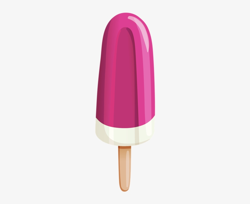 Pink Ice Cream Stick - Stick Ice Cream Clip Art, transparent png #697859