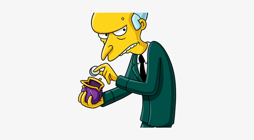 Cafe Drawing Comic - Mr Burns Transparent Background, transparent png #697981