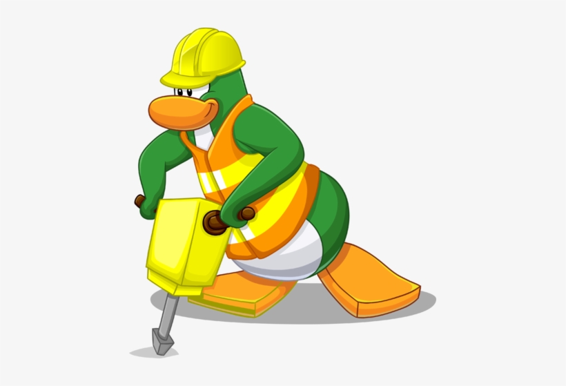 Penguin Style July 2013 Construction Worker - Club Penguin Steven Universe, transparent png #698067