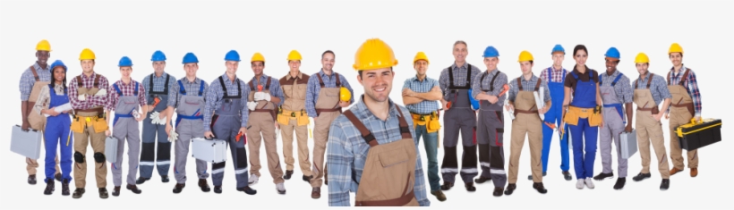 Line Of Construction Workers, transparent png #698125