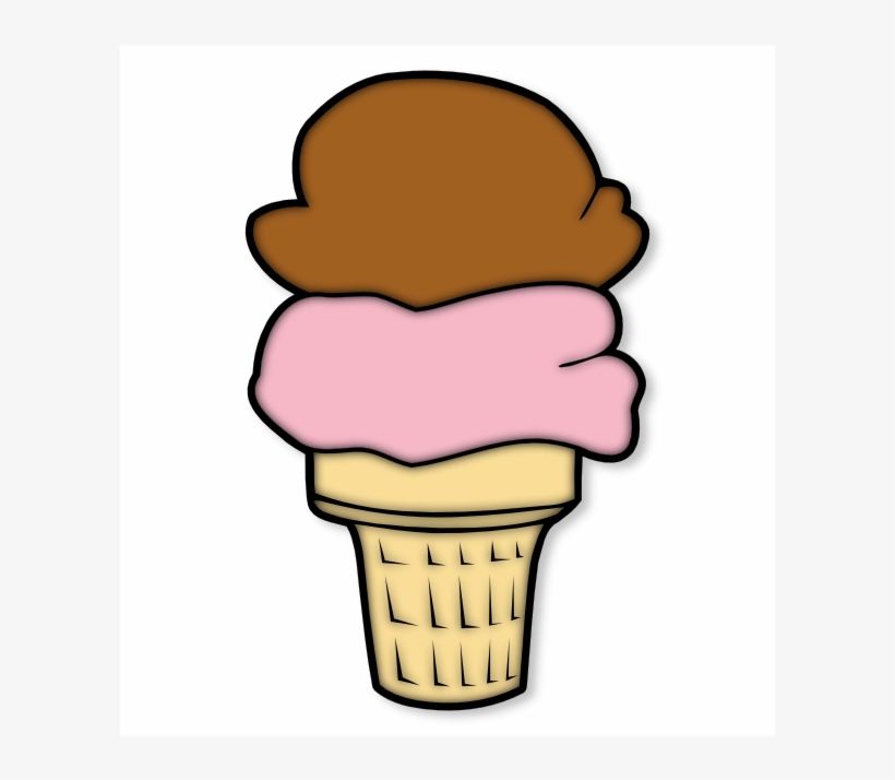 Vanilla Ice Cream Scoop Png Download - Ice Cream Cone Clip Art, transparent png #698317