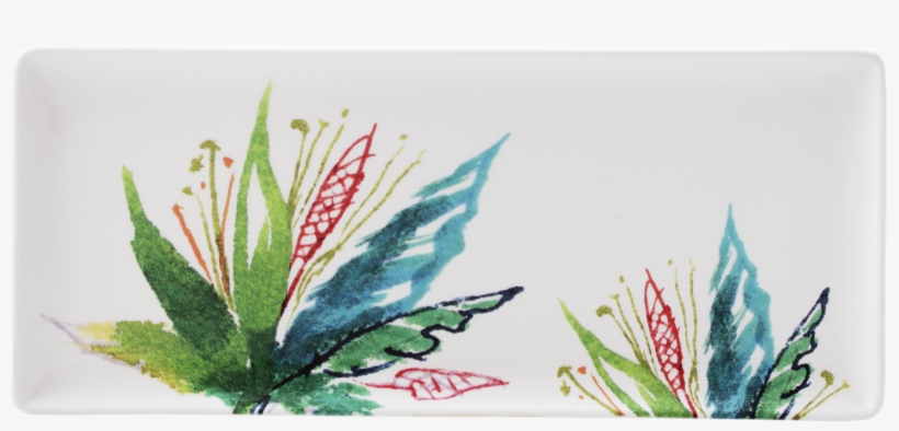 Oblong Serving Tray - Gien Jardins Extraordinaires Vegetal Oblong Serving, transparent png #698518