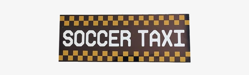 Soccer Taxi Bumper Sticker - Label, transparent png #698558