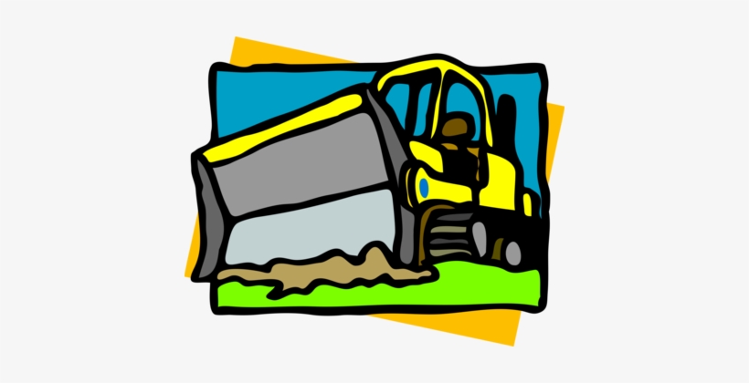 Heavy Machinery Excavator Bulldozer Backhoe - Industria Pesada Animada, transparent png #698601
