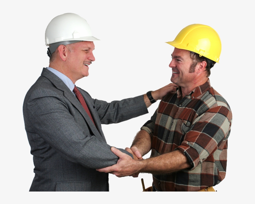 Construction Workers Png - Construction Worker Shaking Hands, transparent png #698625