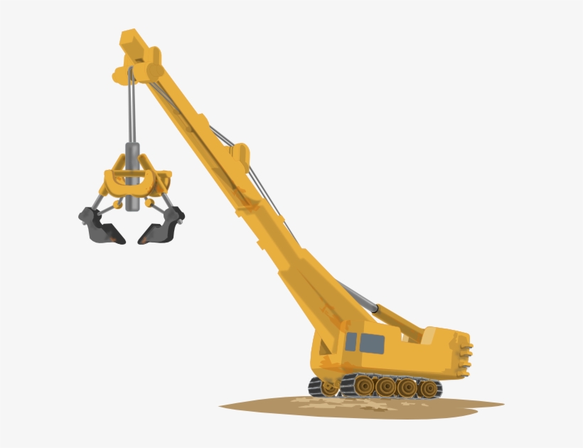 Mobile Crane Construction Download Heavy Machinery - Crane Clipart Png, transparent png #698753