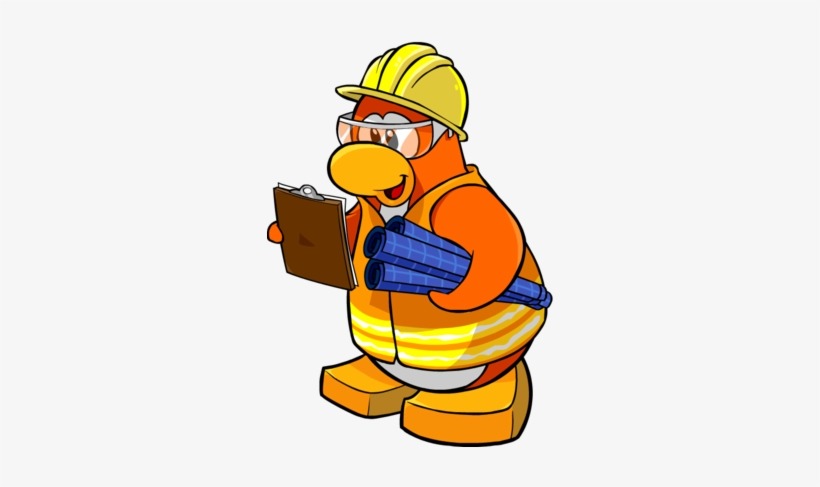 Construction Worker - Construction Worker Club Penguin, transparent png #699278