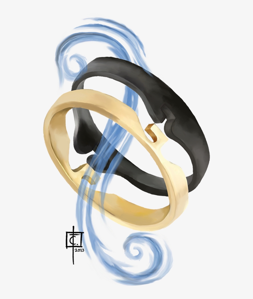"chain Link Rings" Art By Carlos Torreblanca, Licensed - Body Jewelry, transparent png #699765