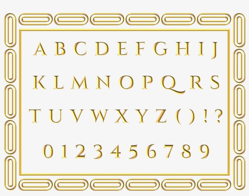 Gold Letters Alphabet - ตัว อักษร ภาษา อังกฤษ สี ทอง, transparent png #699828