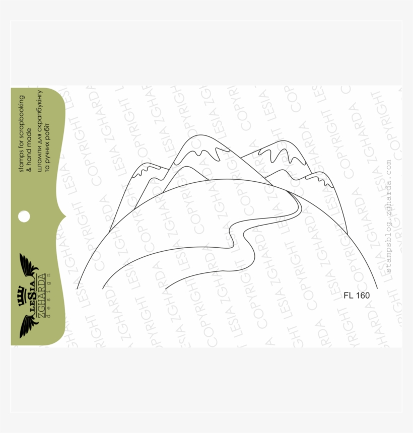 {fl160} Stamp "landscape", transparent png #6900936