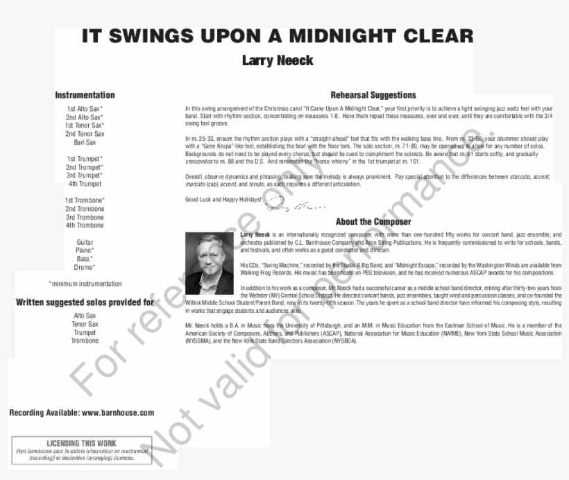 It Swings Upon A Midnight Clear Thumbnail, transparent png #6903626