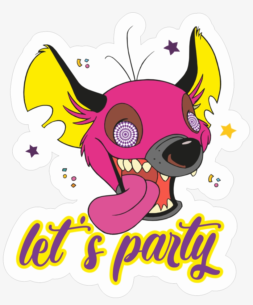 Let's Party Vector Sticker, transparent png #6904048