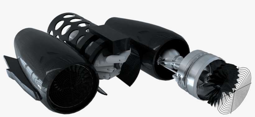 2 Fans Mounted On Each Arm And Leg With A Trigger For, transparent png #6904483