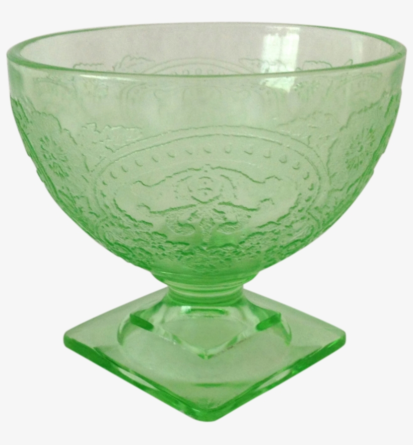 Here Are The Hard To Find Green Depression Glass Sherbets, transparent png #6905739