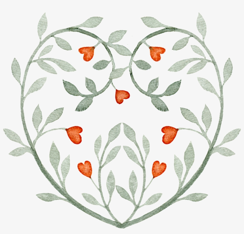 Gray Love Vine Decoration Vector, transparent png #6907410