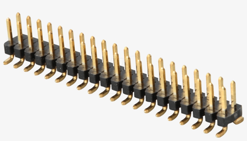 2 X 20-pin Smd Header, Straight, Pitch, transparent png #6909540