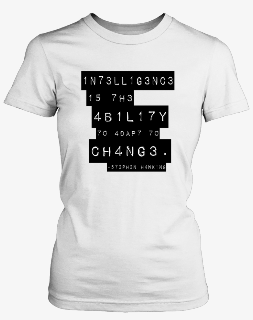 Stephen Hawking - Intelligence Shirts, transparent png #6910424